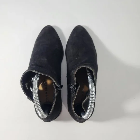 Lucky Brand Jakeela Black Suede Ankle Bootie Women's Size 5.5 - Picture 5 of 11